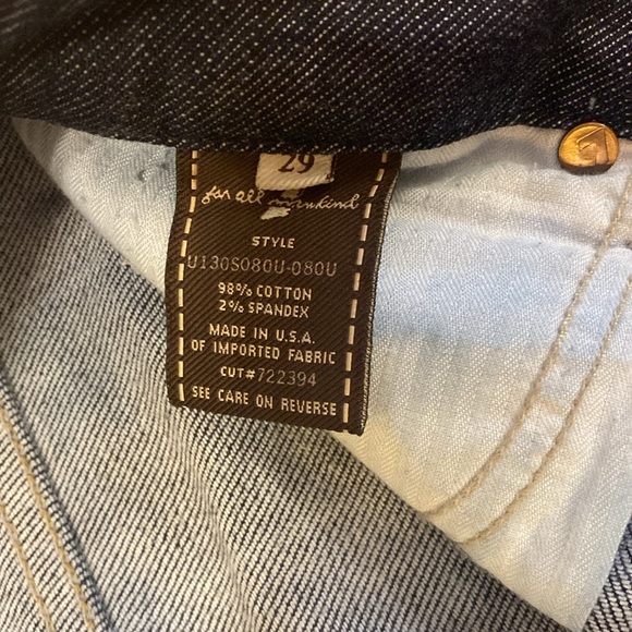 Seven 7 for all mankind bootcut low rise jeans sz 29 - Picture 4 of 8